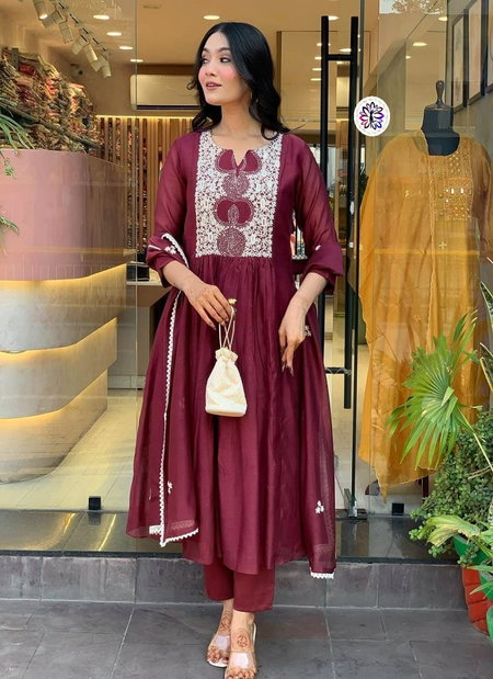 KF Kalaai Cotton Embroidery Kurti With Bottom Dupatta Wholesale Market In Surat